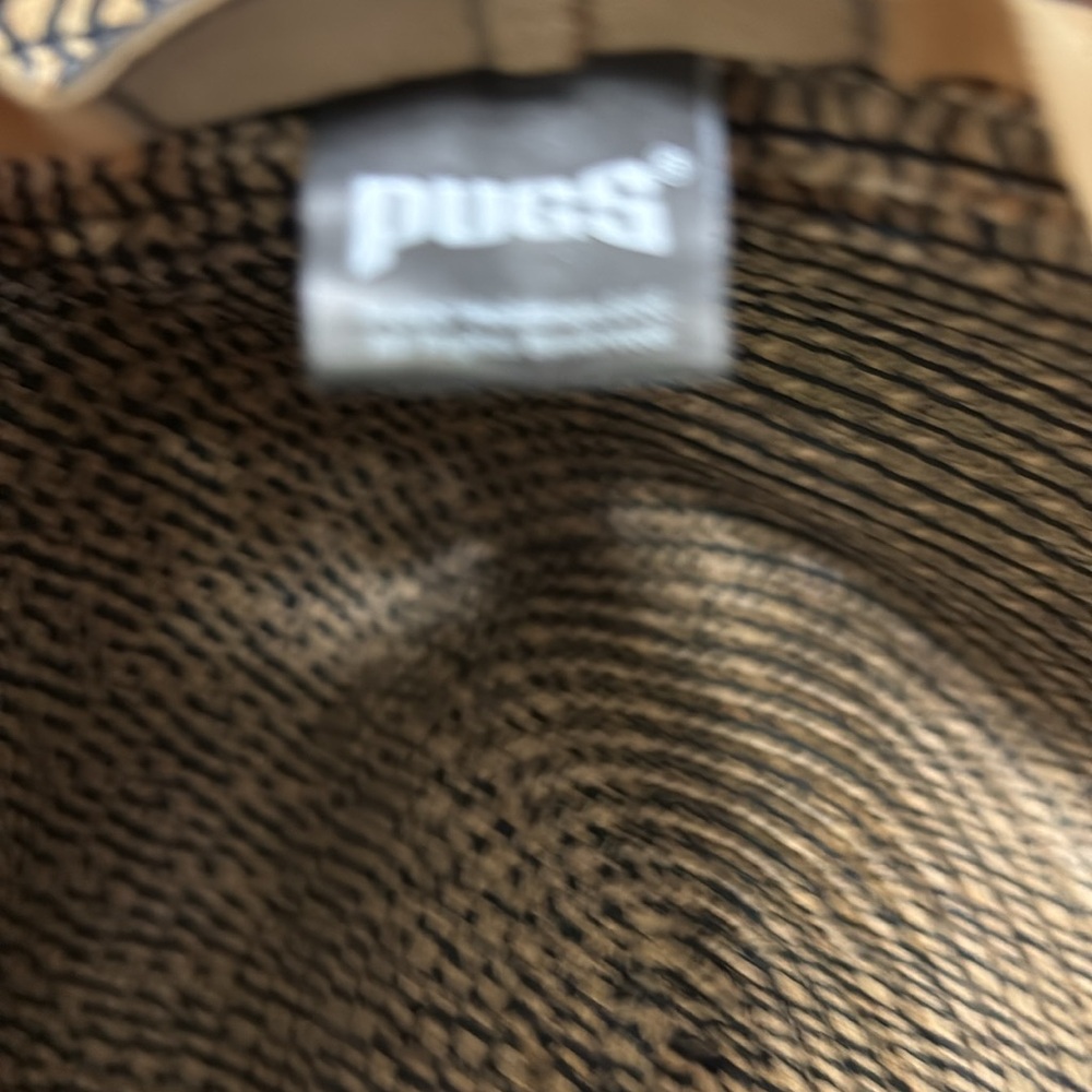 Pugs Woven Straw Sun Hat with Black Band - Picture 8 of 9